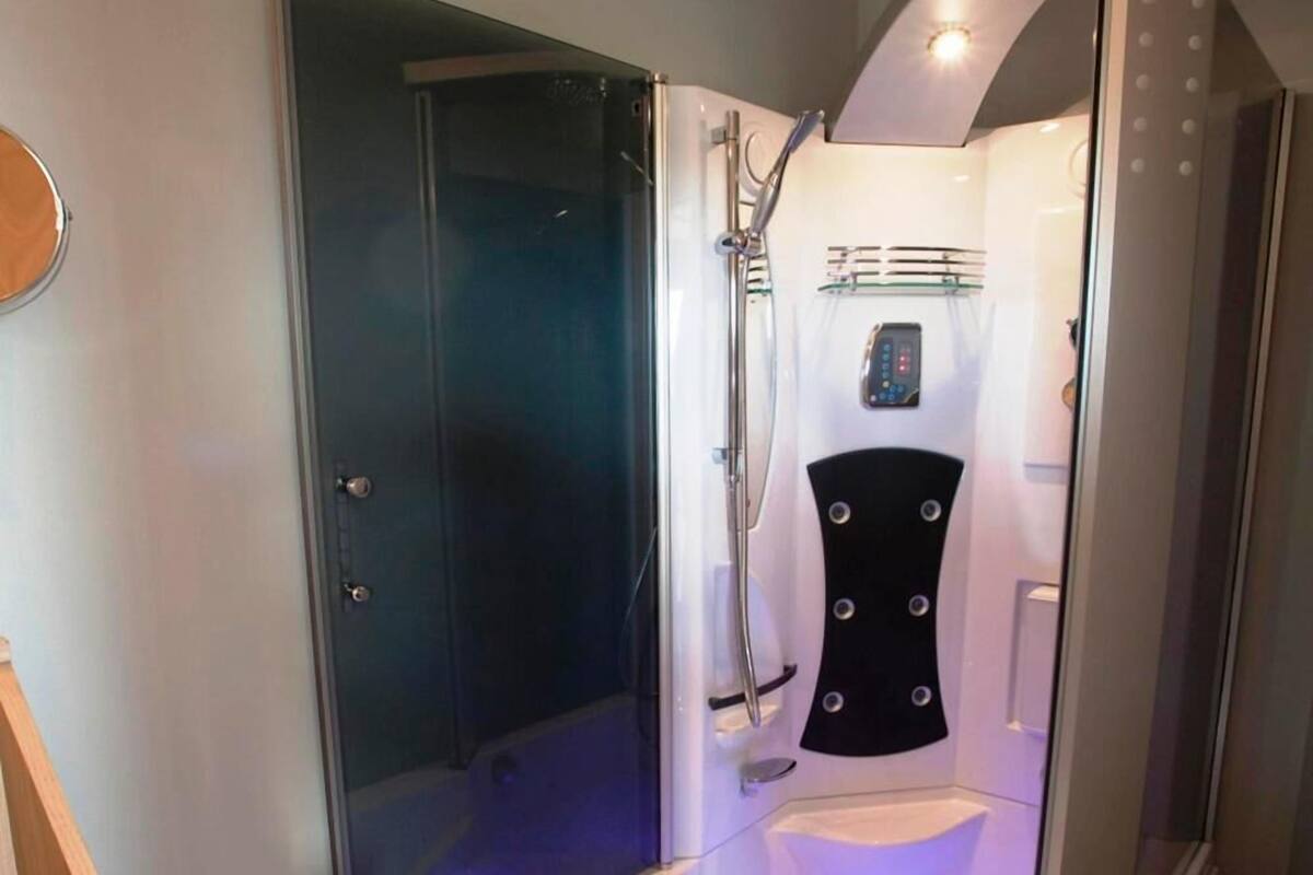 free toiletries, hair dryer, towels