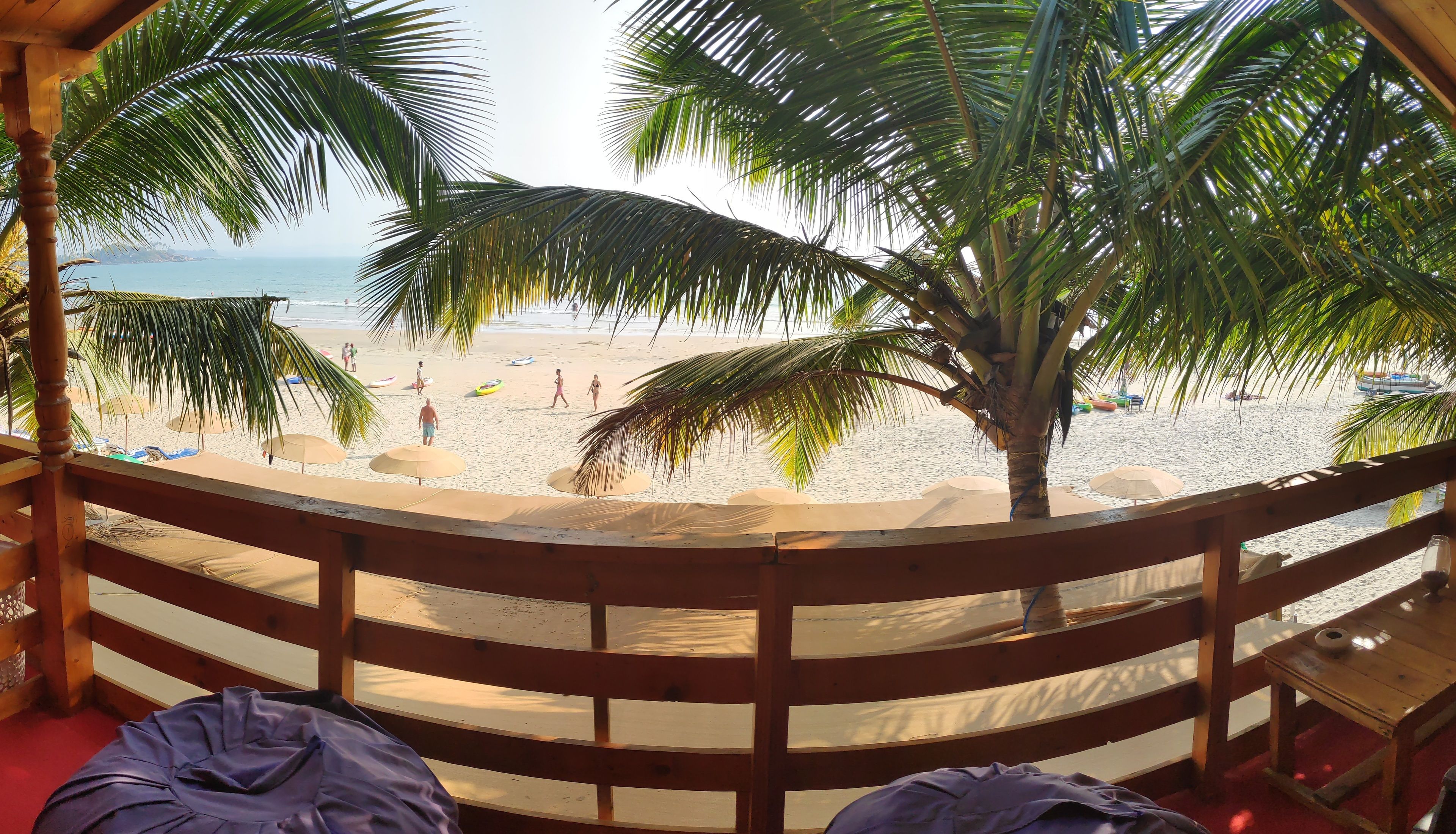 deluxe ac sea facing high rise hut | desk, iron/ironing board, rollaway beds, wifi