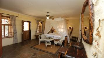 Double Room (African) | In-room safe, individually decorated, individually furnished, bed sheets