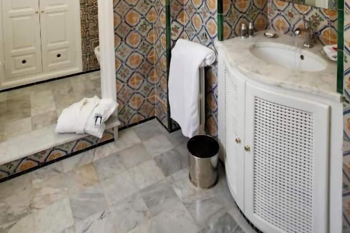 free toiletries, hair dryer, bathrobes, slippers