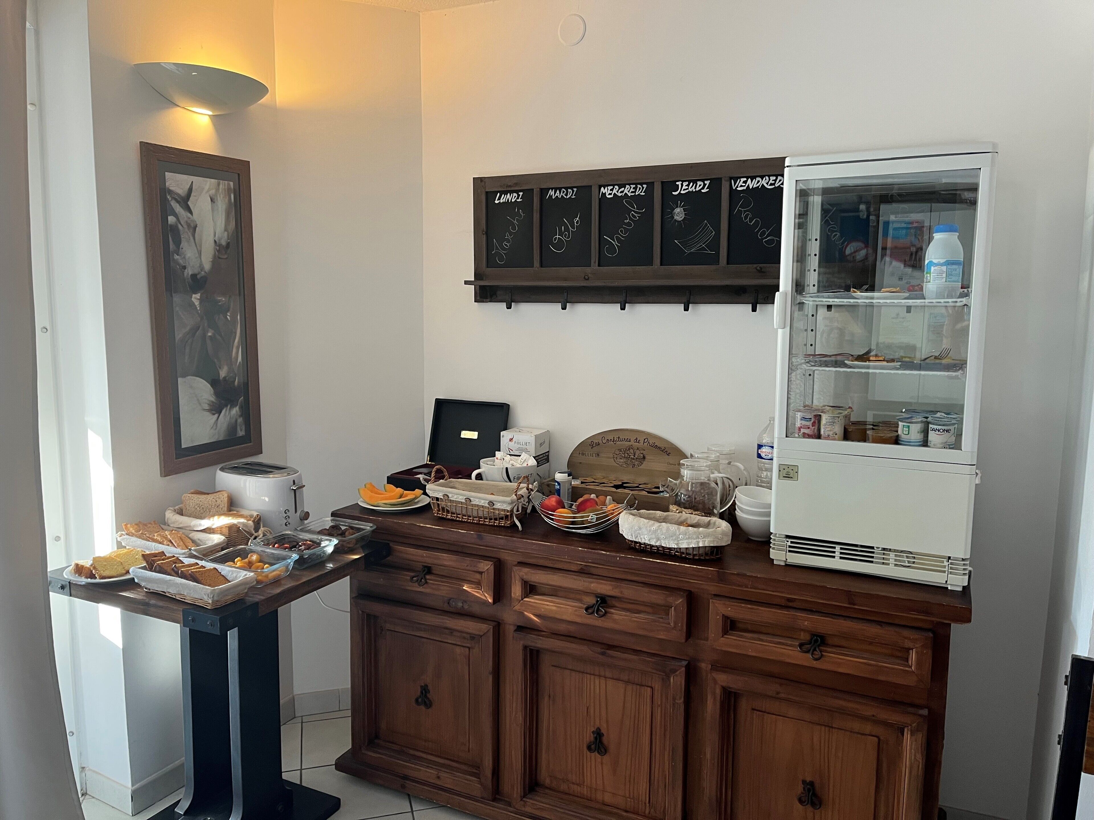 daily buffet breakfast (eur 12 per person)