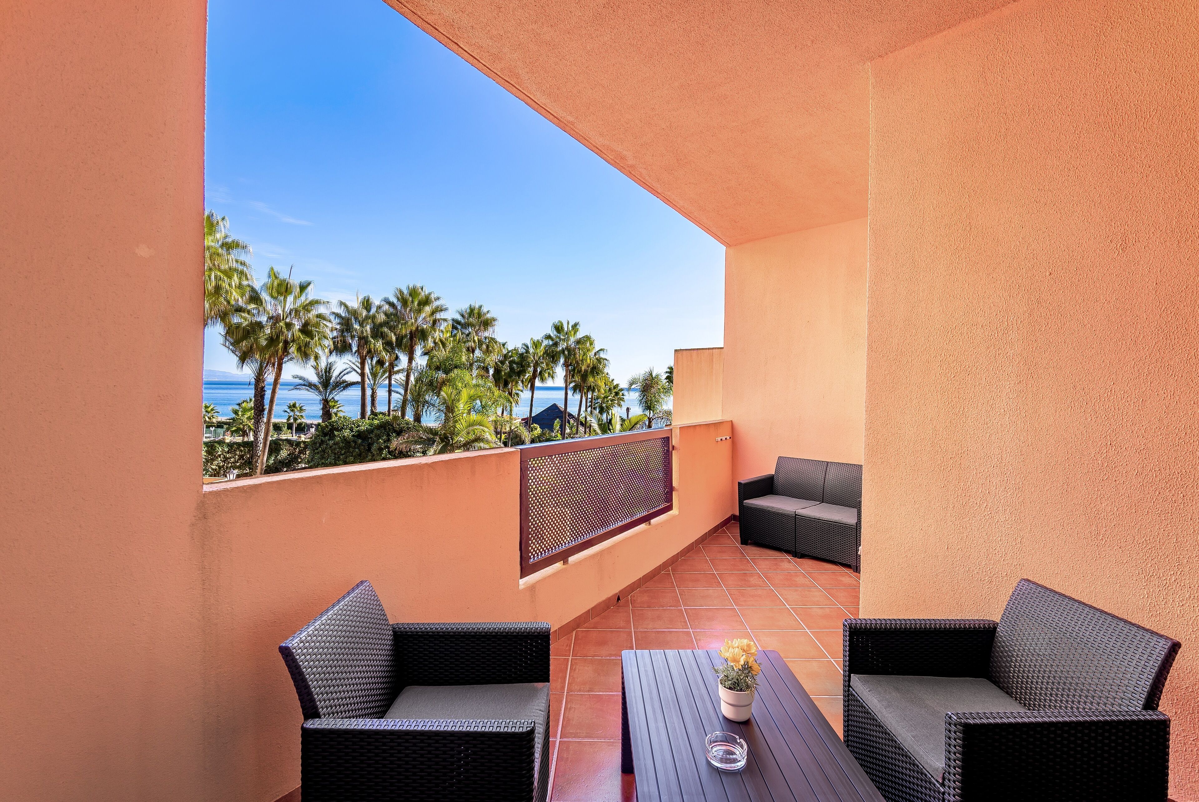 Apartment, 1 Bedroom, Terrace, Partial Sea View | Terrace/patio