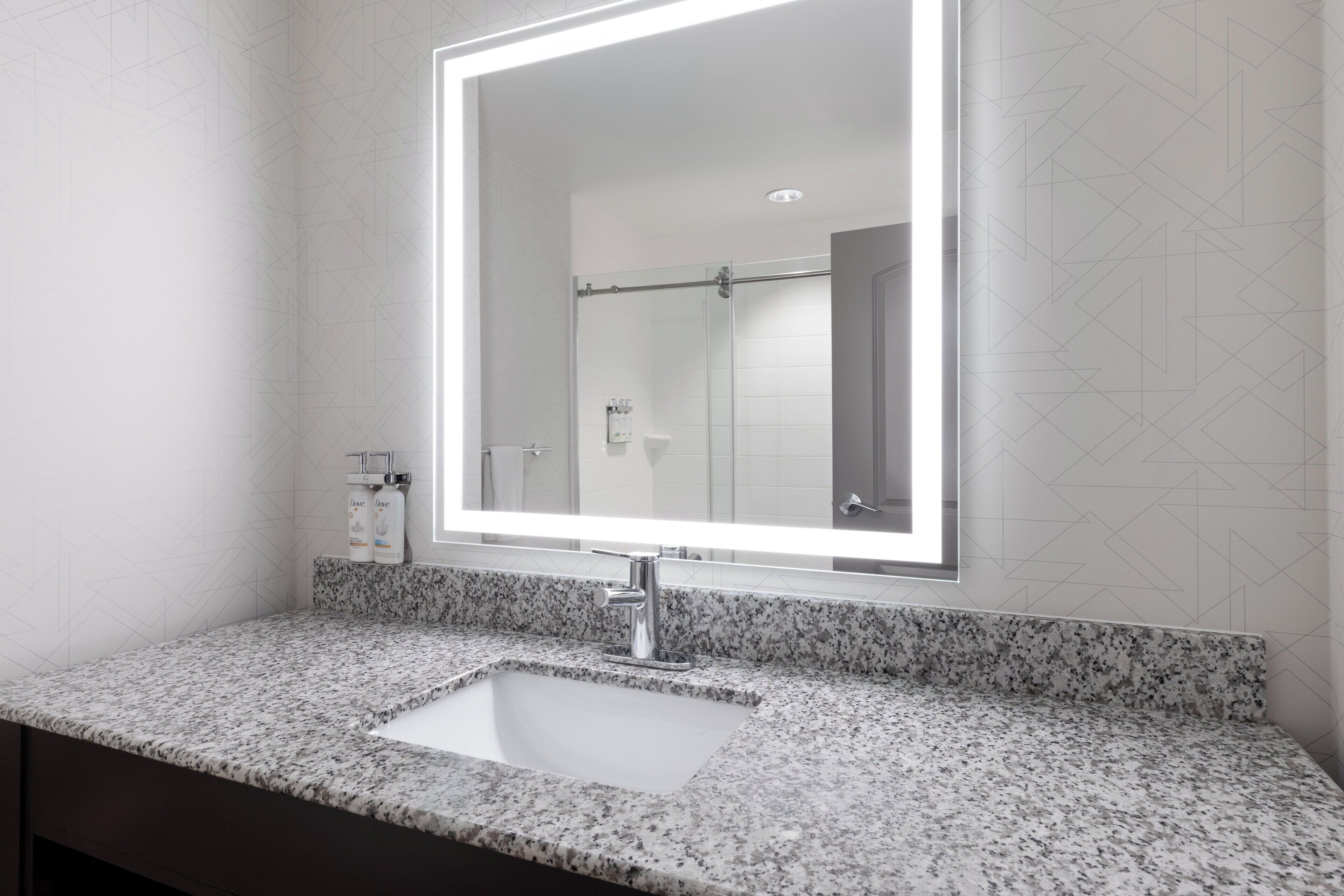 free toiletries, hair dryer, towels