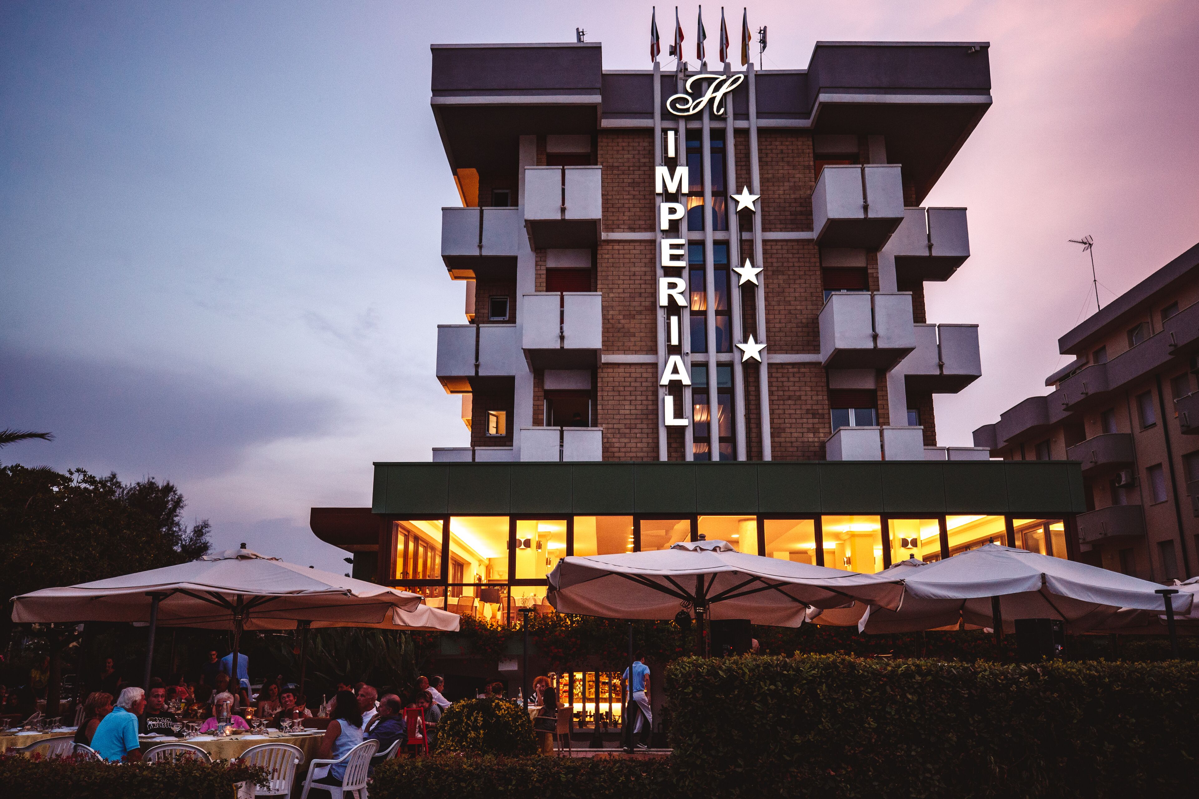 front of property – evening/night