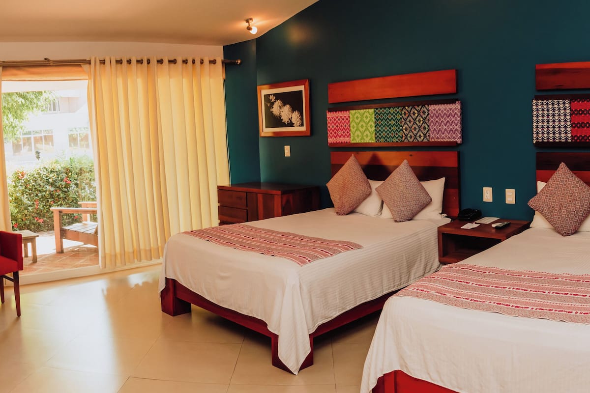 Junior Room, 2 Queen Beds | Desk, iron/ironing board, free WiFi, bed sheets