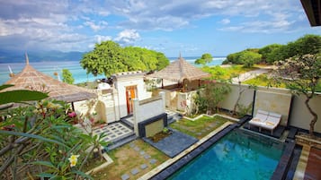 Villa, 3 Bedrooms | Cadar kapas Mesir, peralatan tempat tidur premium, bar mini