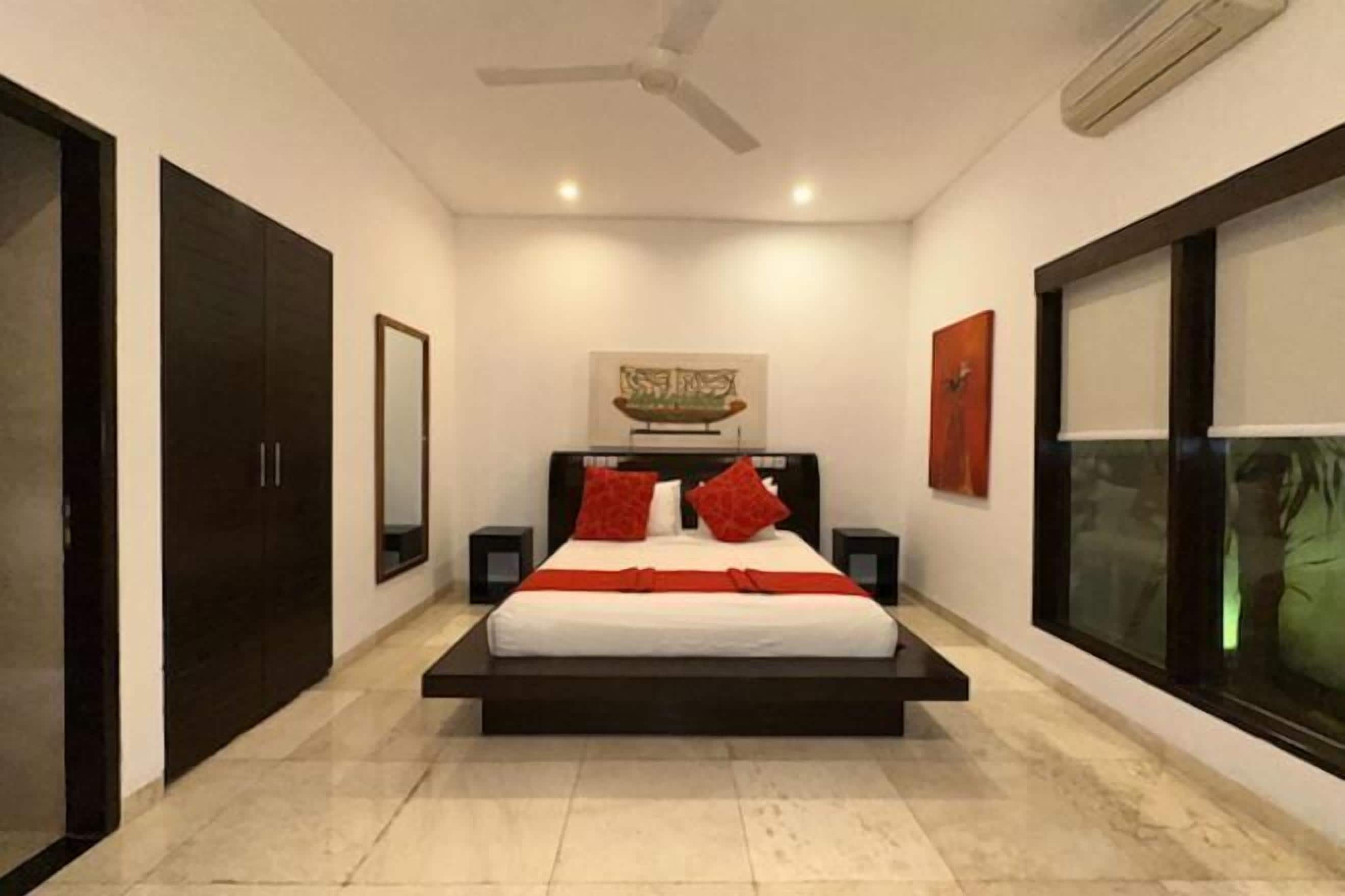 Sengetøy i egyptisk bomull, sengetøy av topp kvalitet og minibar