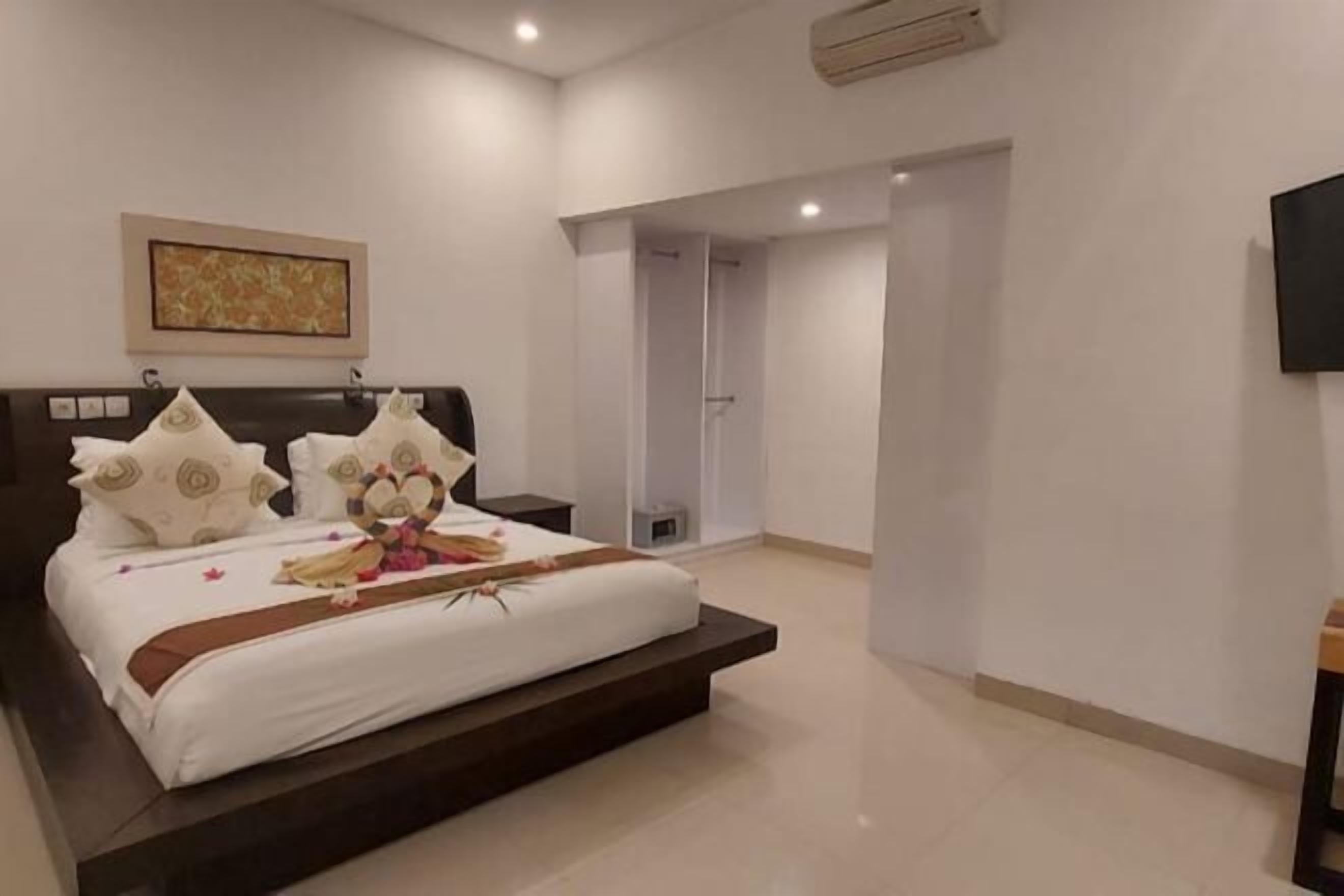 Sengetøy i egyptisk bomull, sengetøy av topp kvalitet og minibar