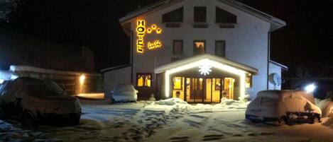 Front of property – evening/night