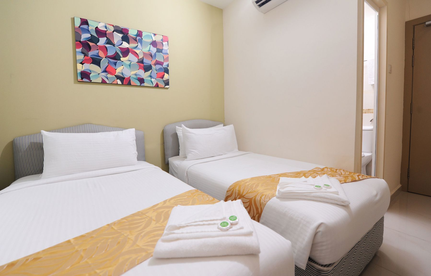 Down duvets, individually decorated, individually furnished