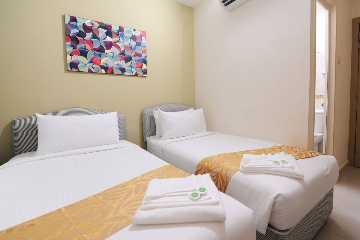 Down duvets, individually decorated, individually furnished