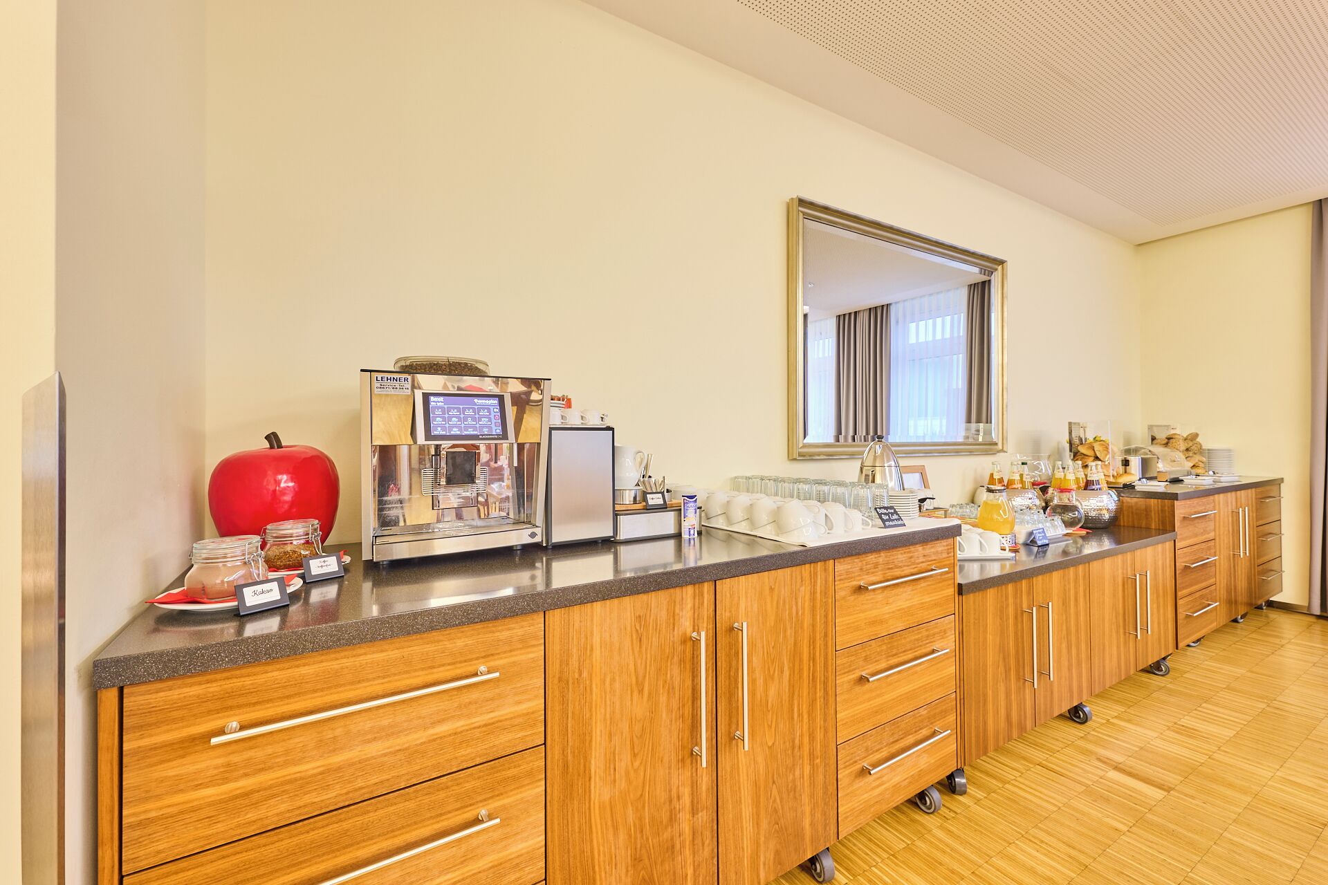 daily buffet breakfast (eur 10 per person)