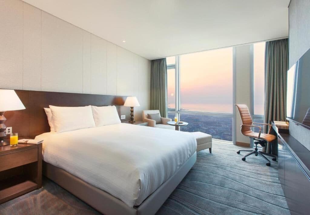 Habitación superior, 1 cama doble (Ocean) | Ropa de cama de alta calidad y colchones con acolchado adicional