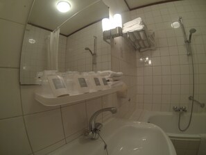 Shower, hair dryer
