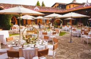 Aussenbereich für Bankette