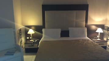 Hypo-allergenic bedding, desk, soundproofing, iron/ironing board