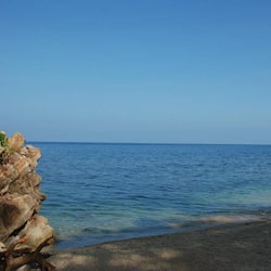 Private beach, white sand