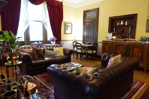 Flat-screen TV, DVD player