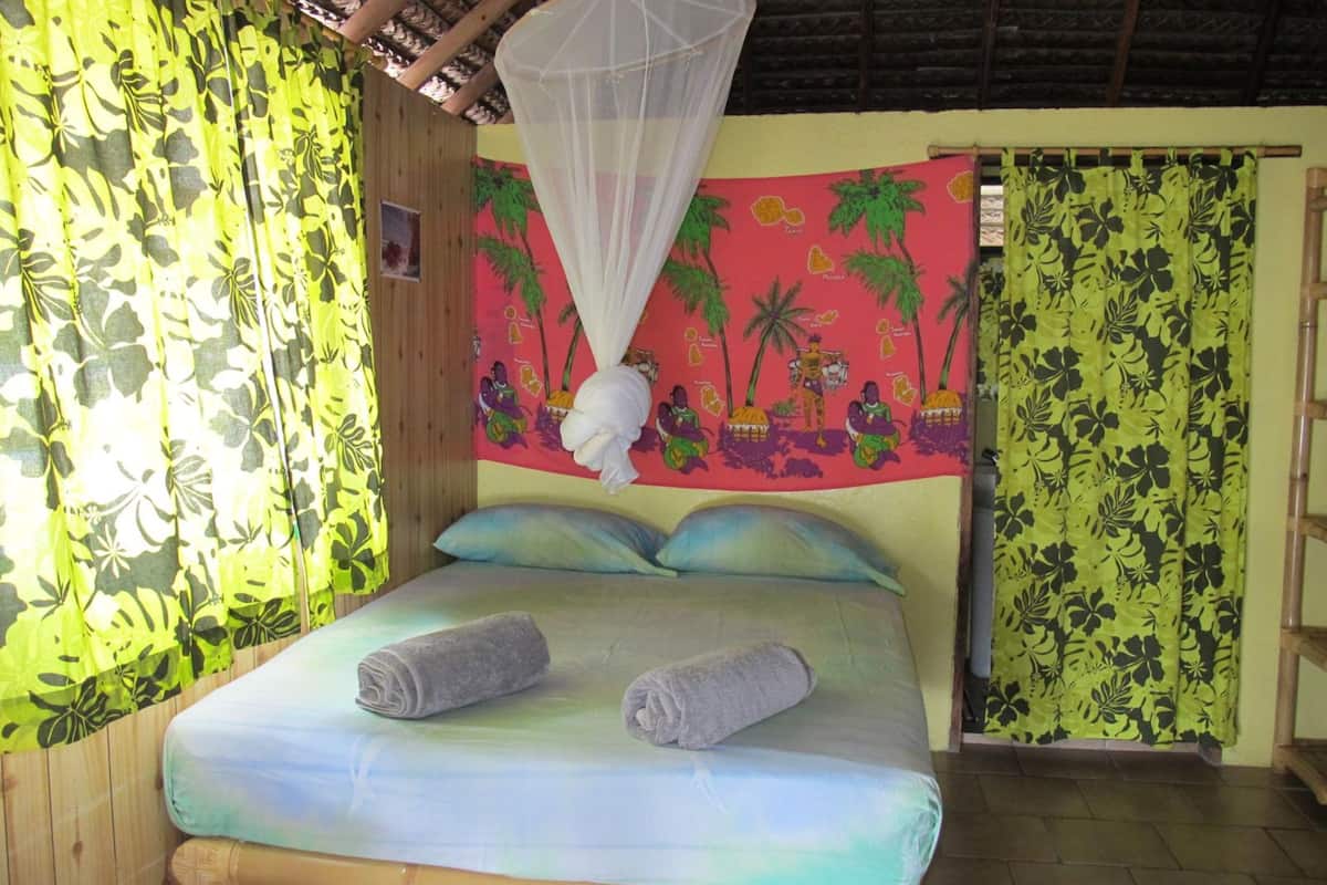 Family Bungalow, 3 Bedrooms, Lagoon View, Beachfront | 1 bedroom, premium bedding, in-room safe, iron/ironing board