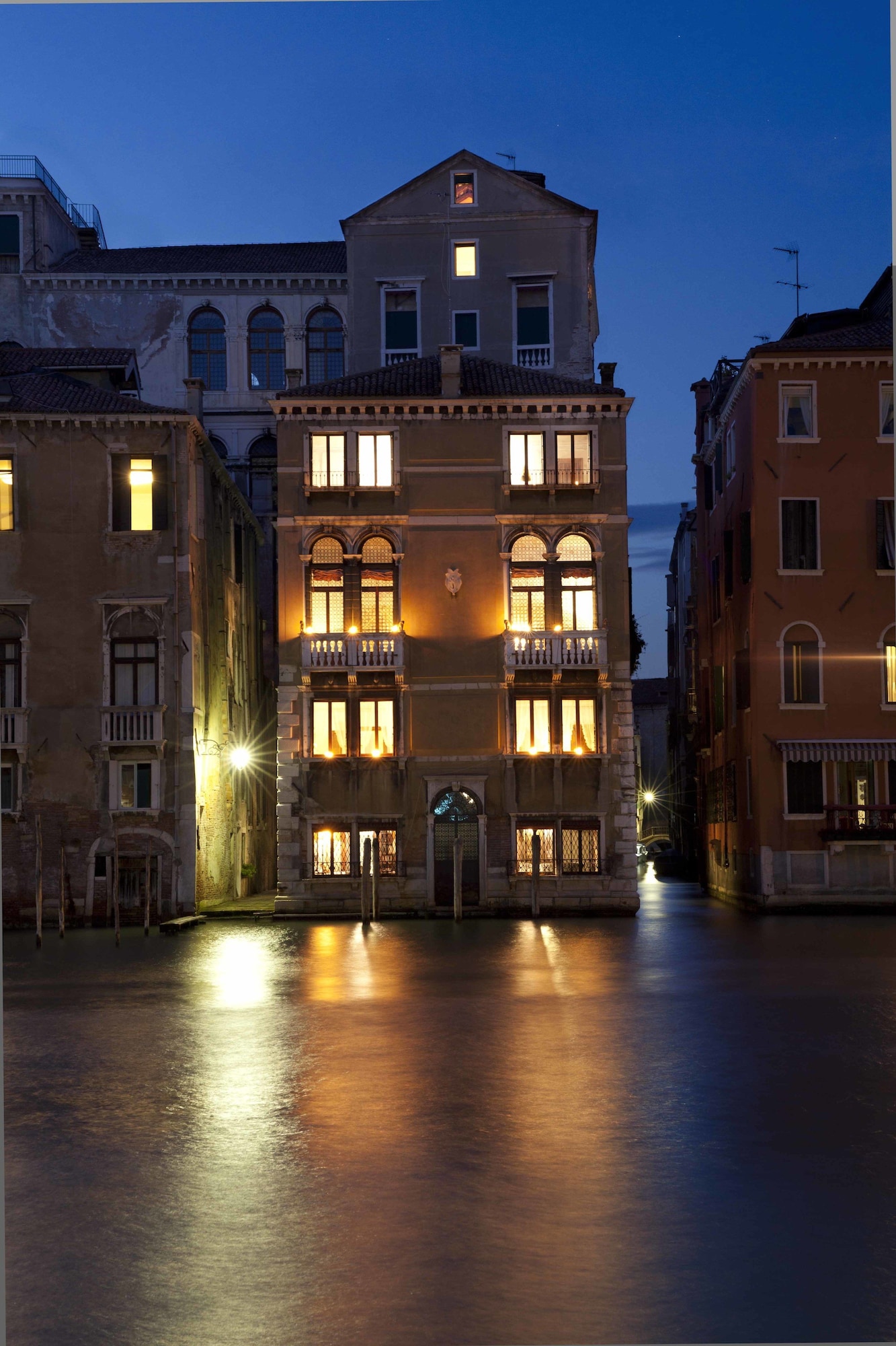 Front of property – evening/night