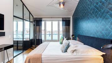 Penthouse, 2 Schlafzimmer, Terrasse | 2 Schlafzimmer, hochwertige Bettwaren, Zimmersafe, individuell dekoriert