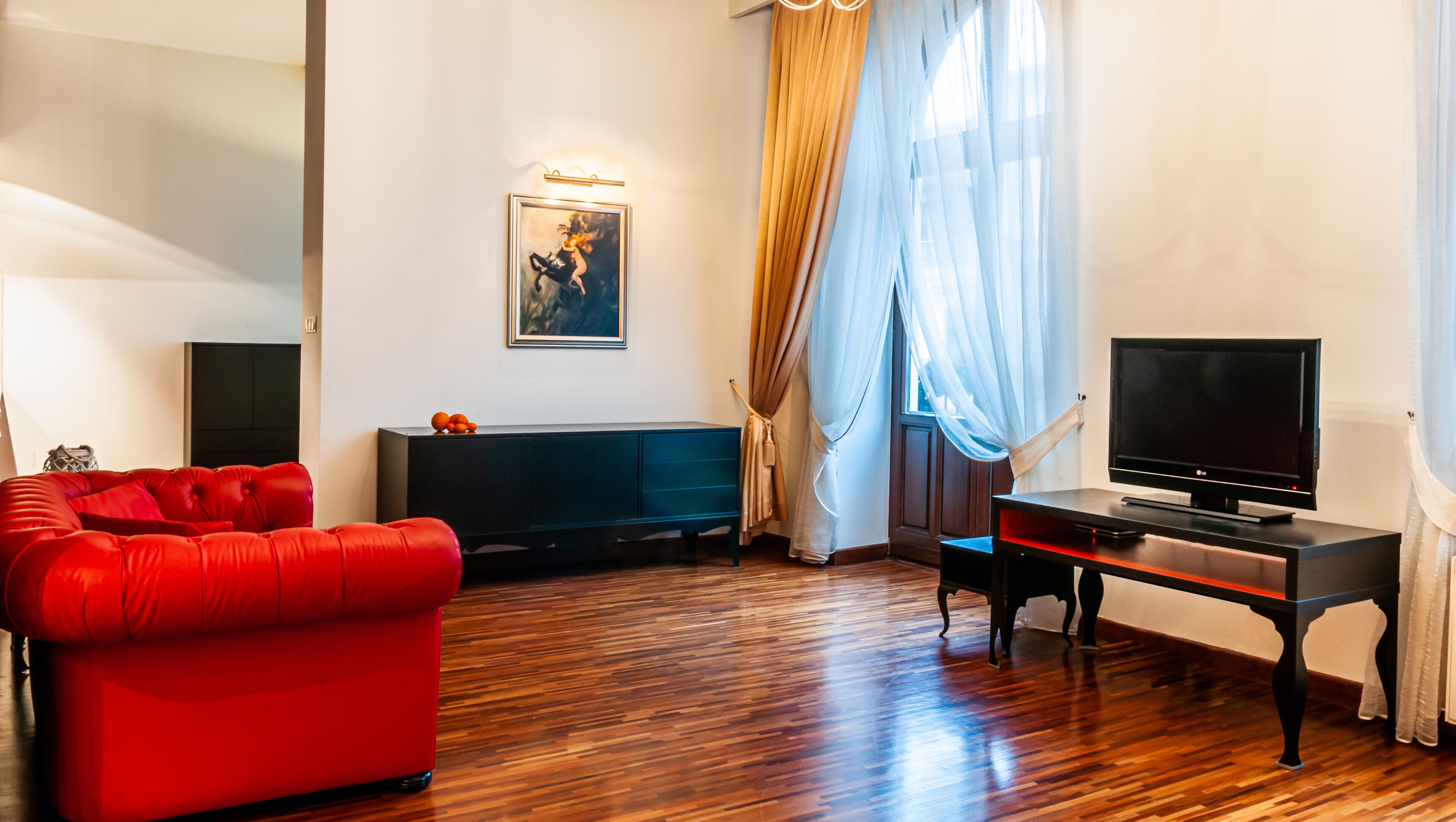 Studio, Balcony | Living area | LCD TV