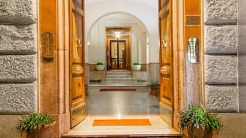 Majoituspaikan sisäänkäynti