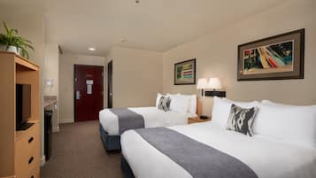Deluxe Room, 2 Queen Beds | Premium bedding, pillowtop beds, desk, blackout drapes