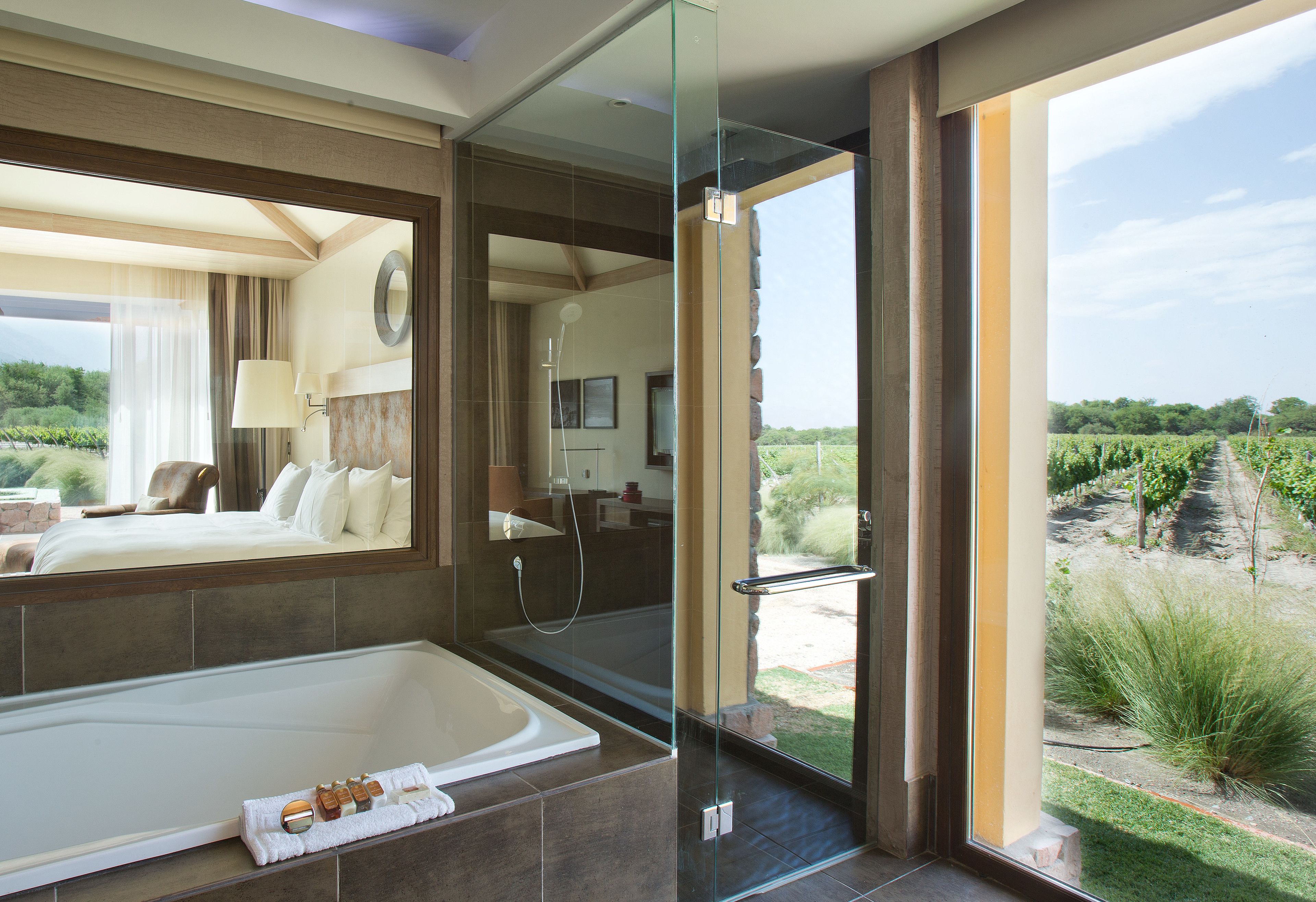 suite (master suites) | bathroom | separate bathtub and shower, designer toiletries, hair dryer, bidet