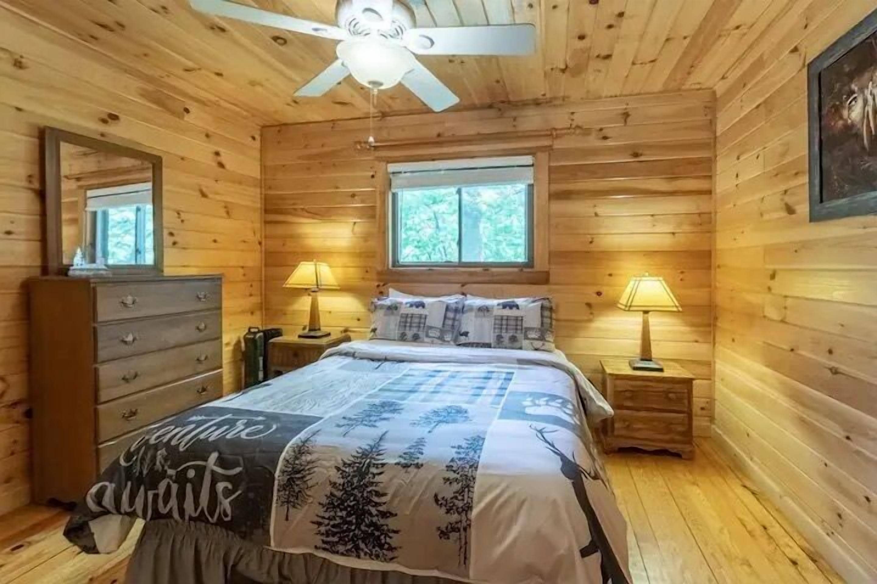 comfort cabin, 2 bedrooms, non smoking, mountainside (42) | 1 bedroom, iron/ironing board, internet, bed sheets