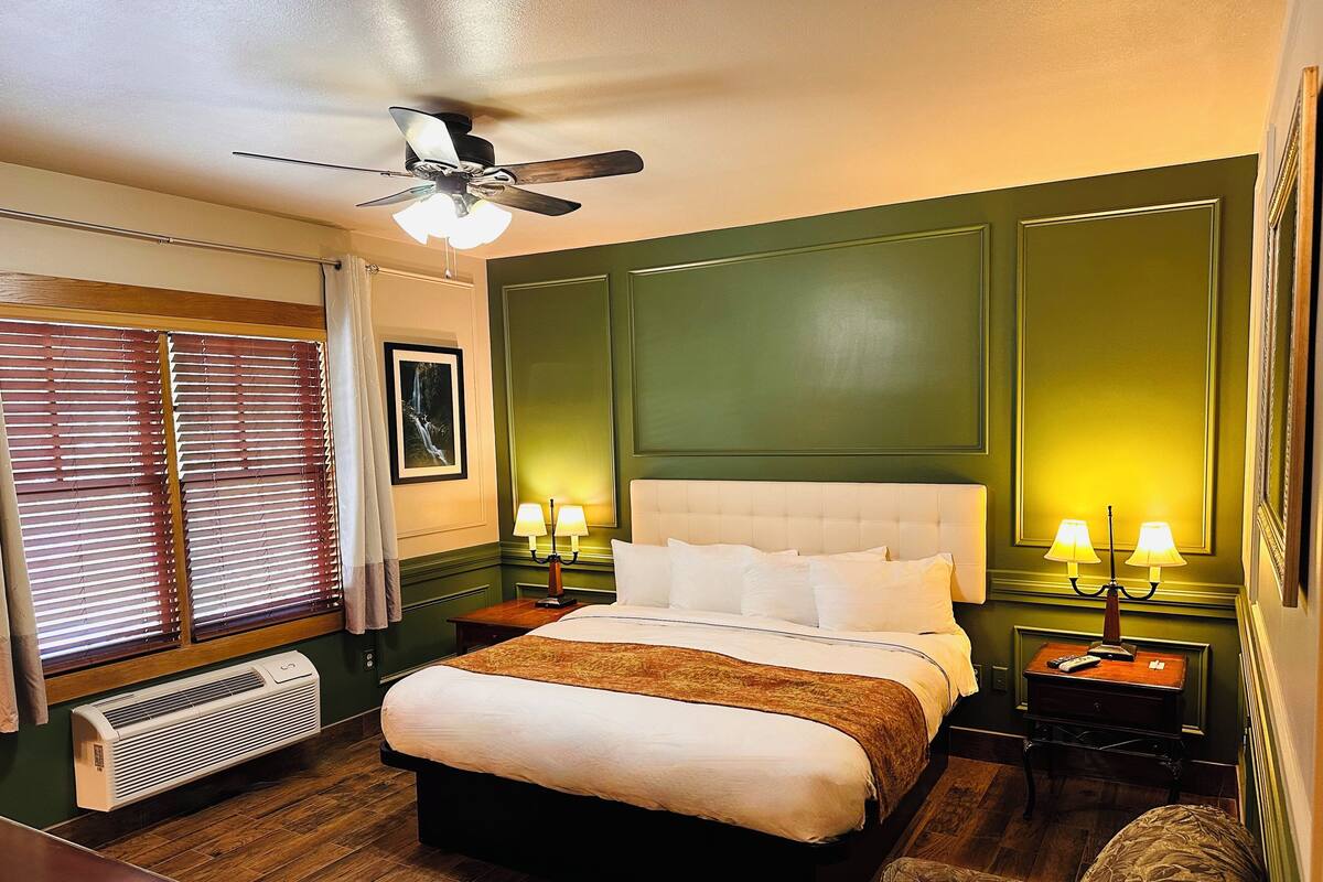 Standard Room, 1 King Bed, Non Smoking, Pool View (06) | Iron/ironing board, high-speed internet, bed sheets