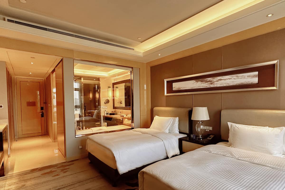 1 slaapkamer, luxe beddengoed, een minibar, een kluis op de kamer