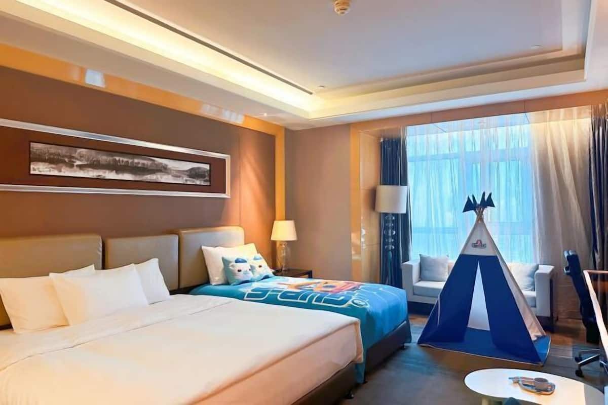 1 slaapkamer, luxe beddengoed, een minibar, een kluis op de kamer