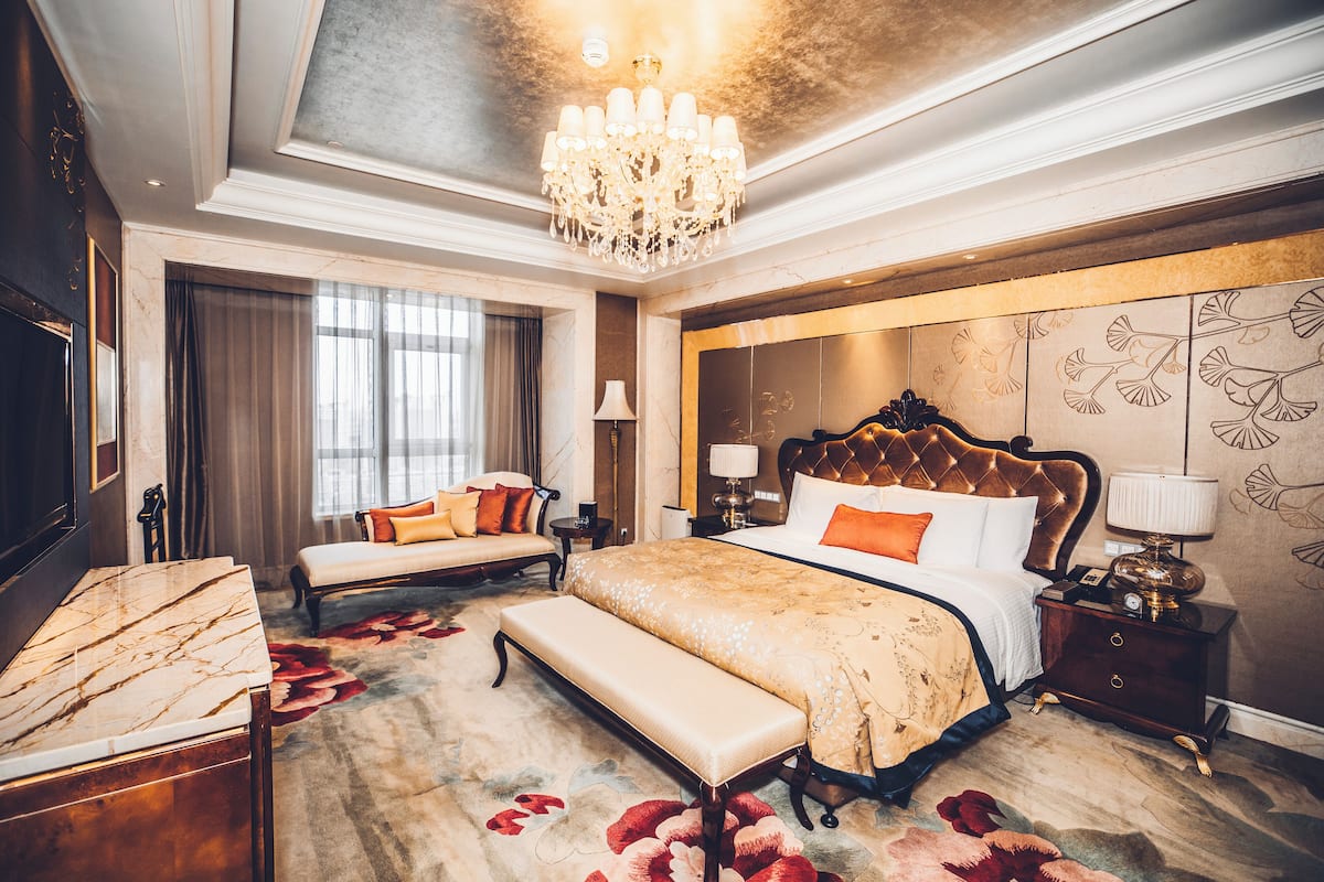 Executive suite | 1 slaapkamer, luxe beddengoed, een minibar, een kluis op de kamer