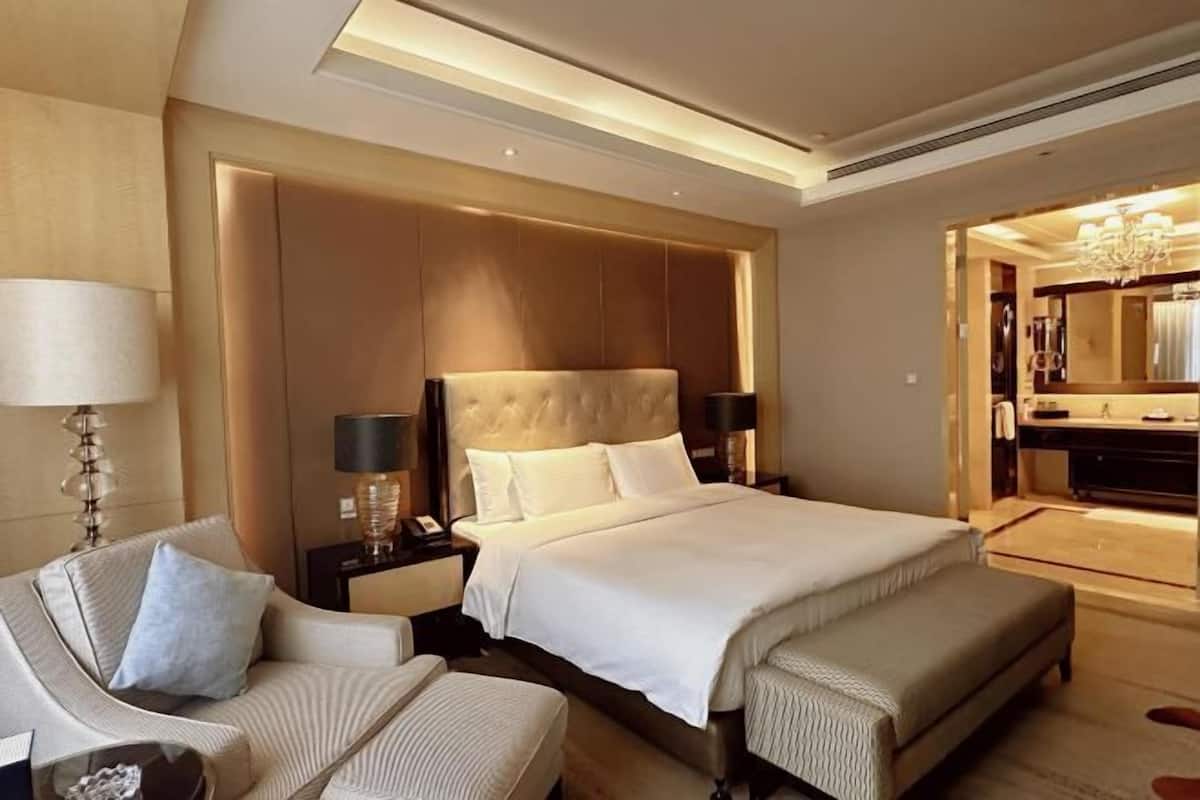 1 slaapkamer, luxe beddengoed, een minibar, een kluis op de kamer