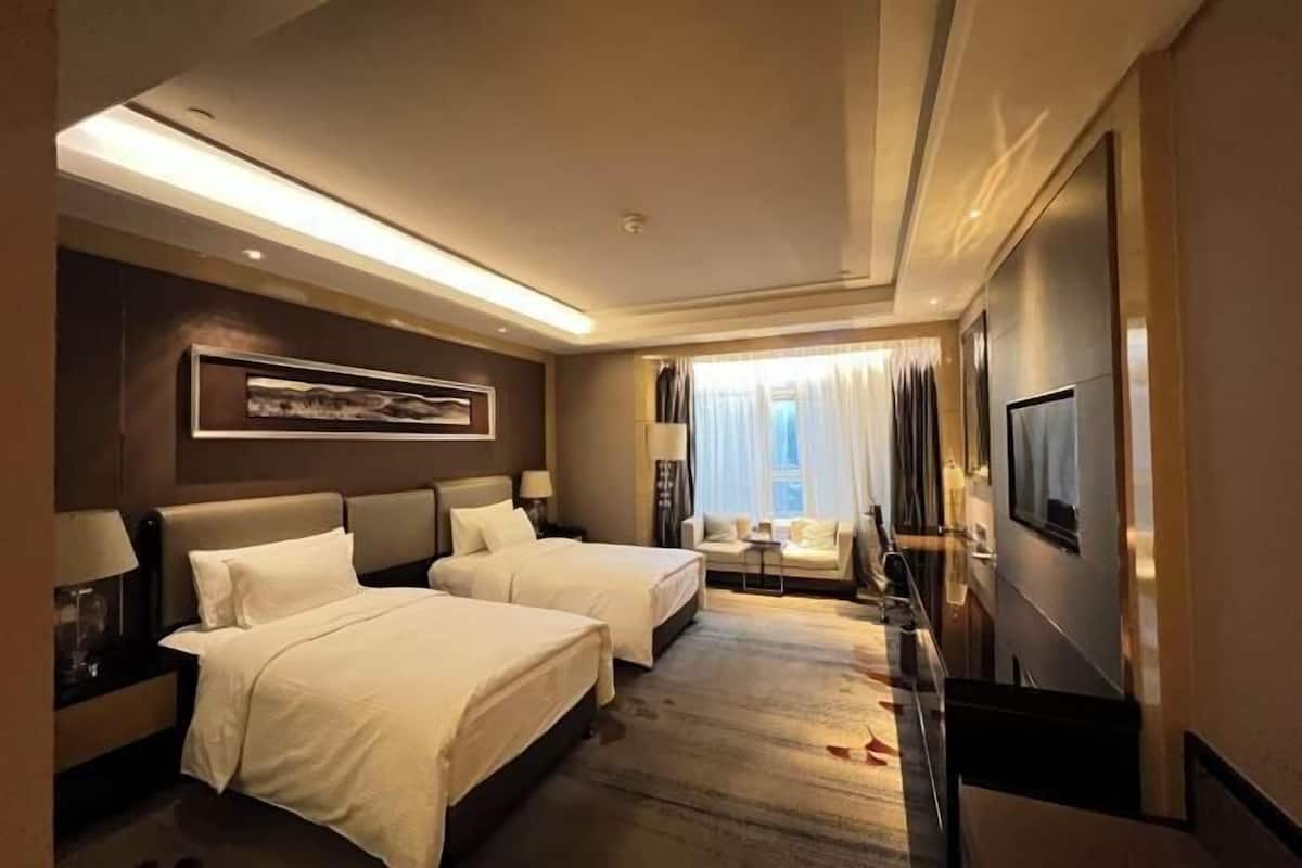 1 slaapkamer, luxe beddengoed, een minibar, een kluis op de kamer
