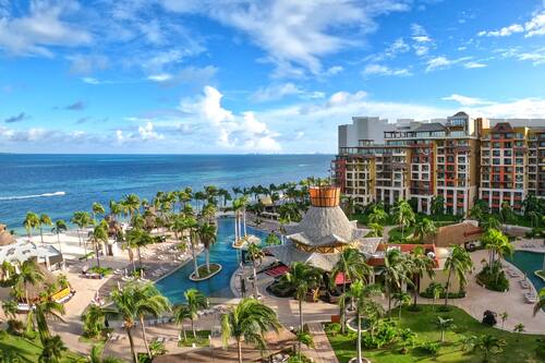 On the beach, free beach cabanas, sun-loungers, beach umbrellas
