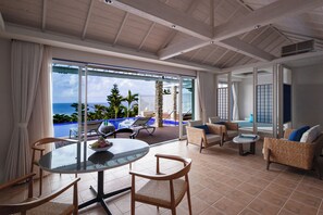 Ocean View Suite Villa, Private Pool | Minibar, in-room safe, desk, blackout drapes - The Shigira (Miyakojima)