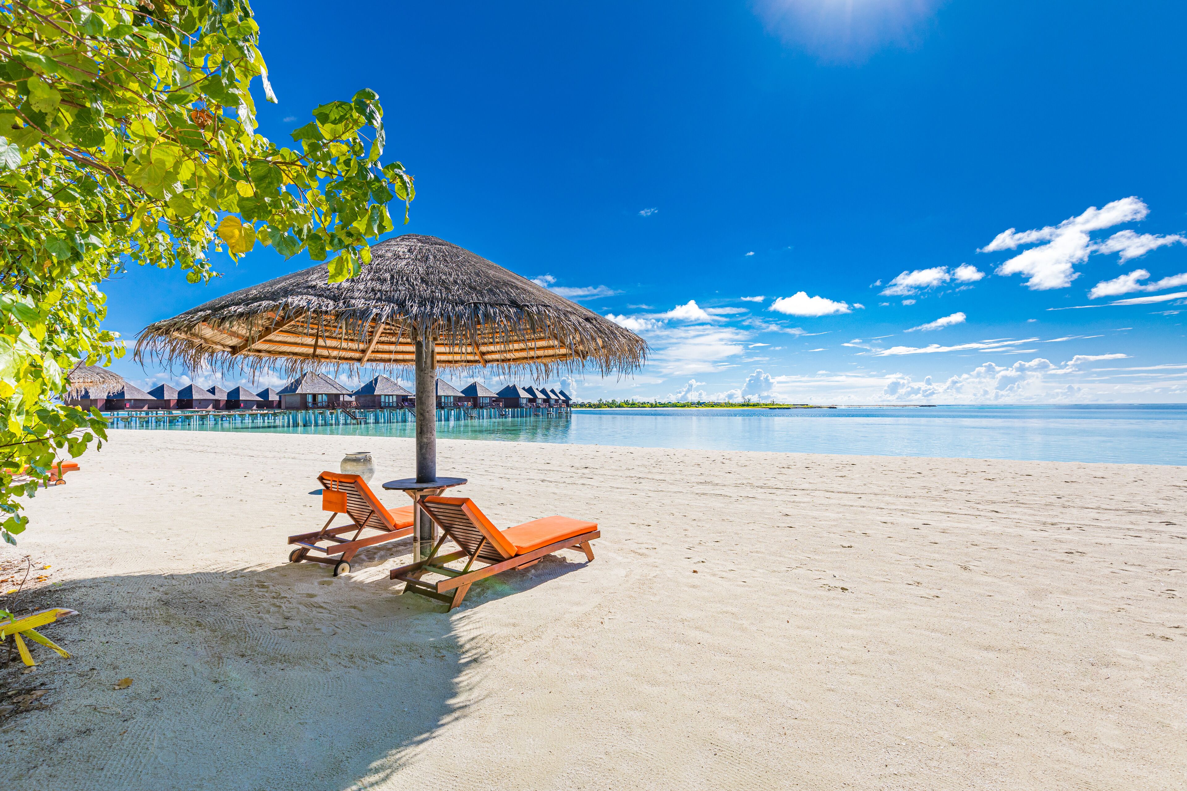 海灘、躺椅、潛水、浮潛