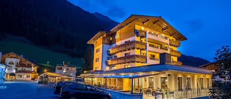 Front of property – evening/night