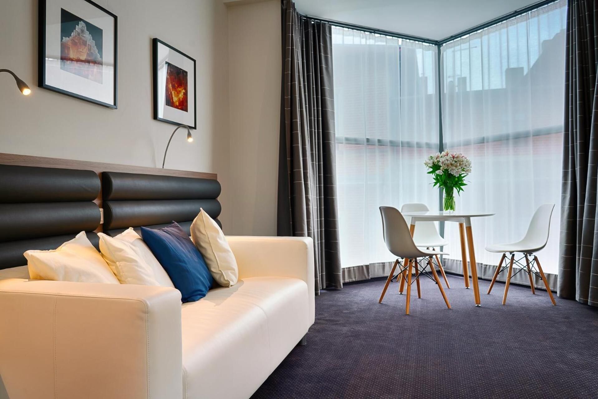 22-inch flat-screen tv with satellite channels, tv