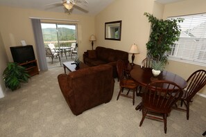 Condo, 2 Bedrooms, Non Smoking, Kitchen | Living area | Flat-screen TV, DVD player