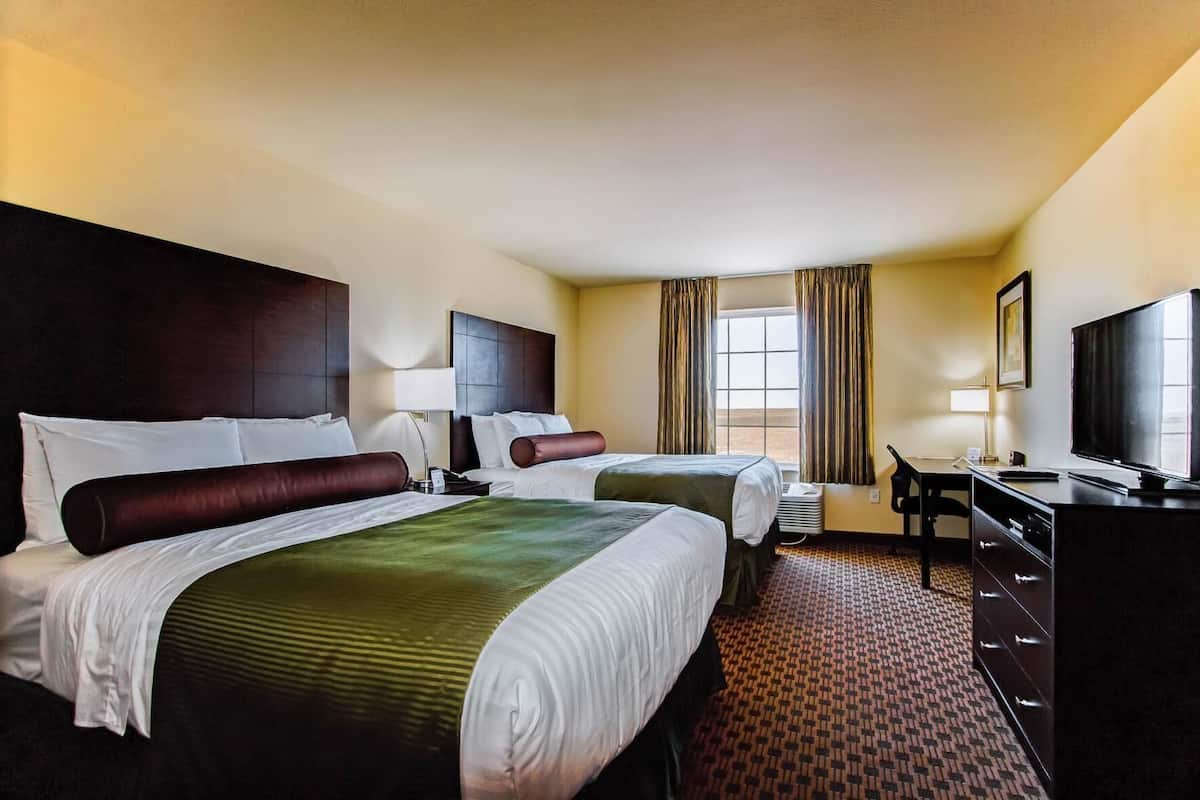 Premium bedding, pillow-top beds, in-room safe, desk