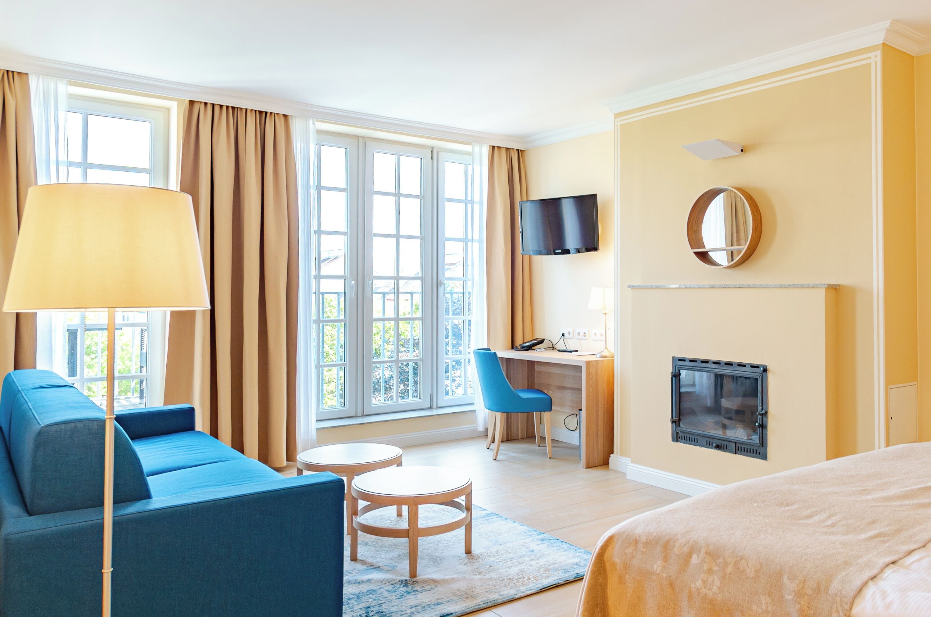 Family Double Room, Garden View | Premium bedding, minibar, in-room safe, desk
