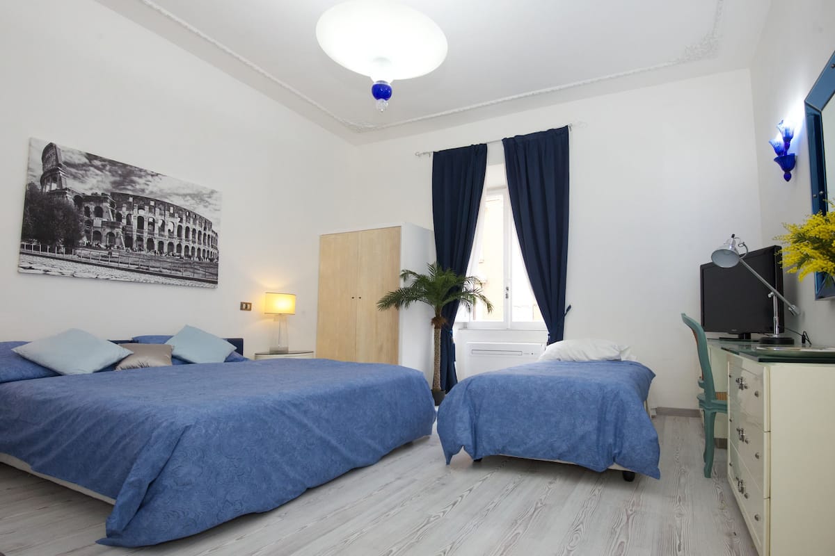 Luxe kamer (camera quintupla via Catone 21) | 1 slaapkamer, hypoallergeen beddengoed, individueel gedecoreerd