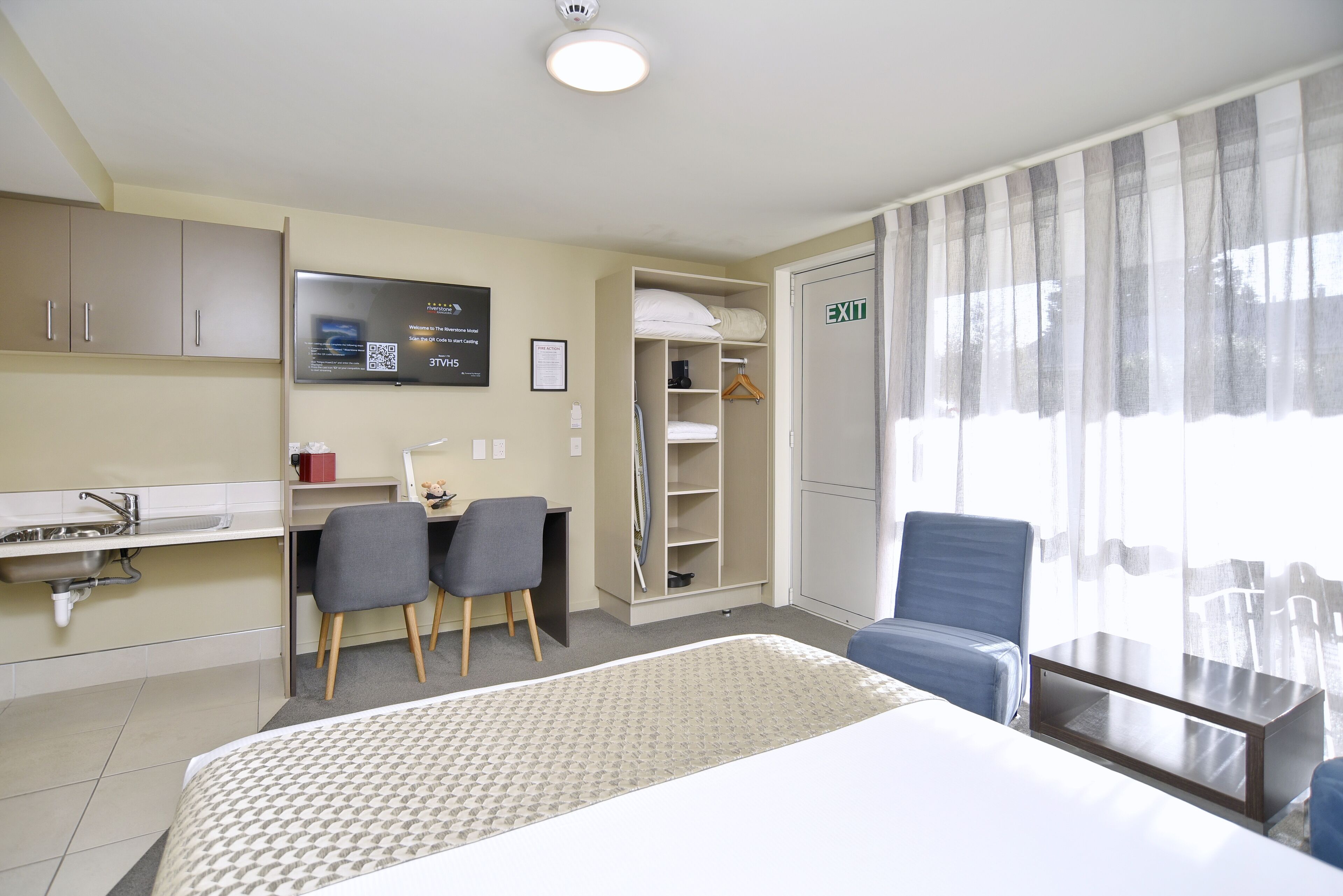Accessible Studio | Premium bedding, pillowtop beds, individually furnished, desk