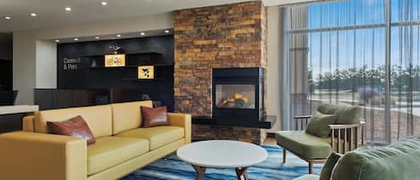 Bar-salon dans le hall