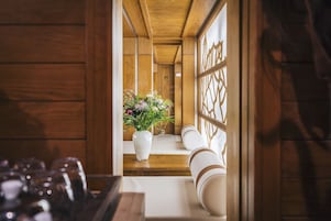 Un sauna, baño turco, masajes