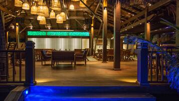 Breakfast, lunch served; local and international cuisine, beach views