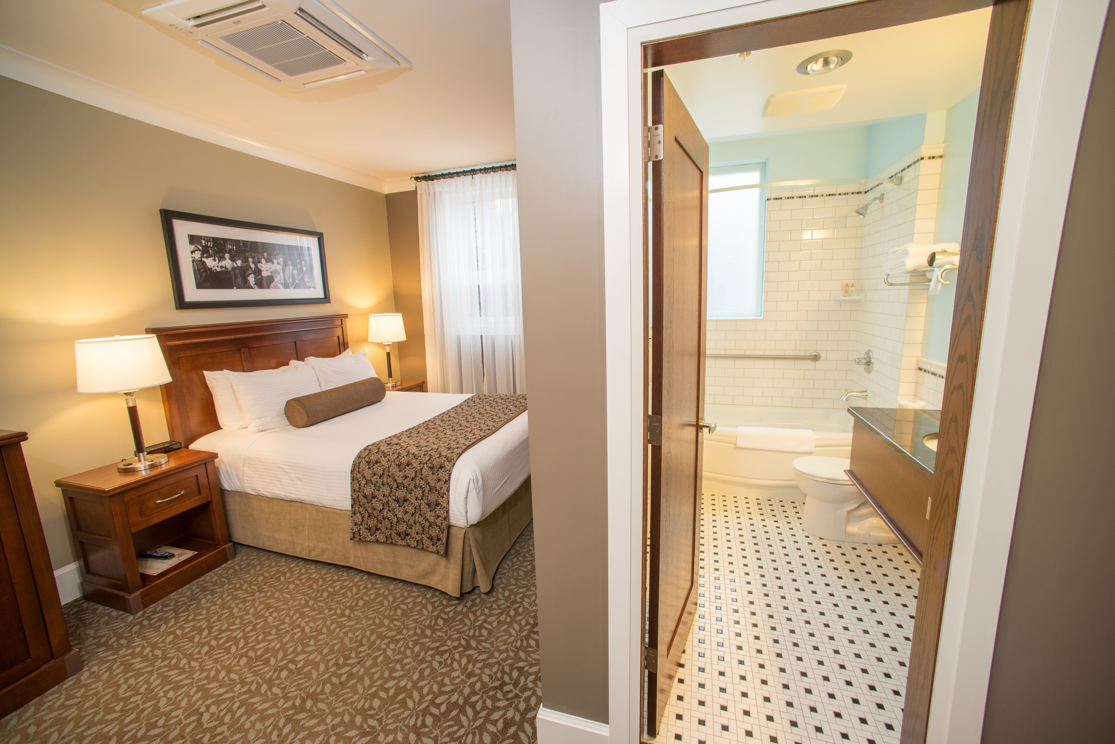 desk, blackout curtains, iron/ironing board, free wifi